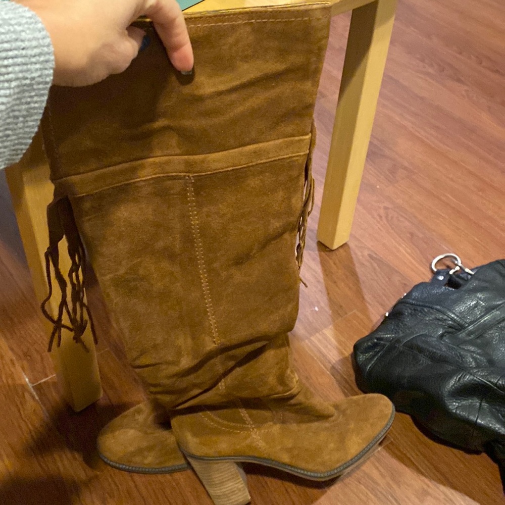 Franco Sarto brown suede boot size 9